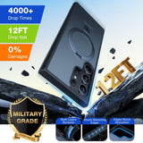 TORRAS Samsung Galaxy S24 Ultra Guardian Ostand Series Skal m. Ställ - MagSafe Kompatibel - Svart