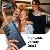 TORRAS Samsung Galaxy S24 Ultra Guardian Ostand Series Skal m. Ställ - MagSafe Kompatibel - Svart