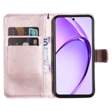 EIDERWOOD Oppo A60 / A40m / A40 Konstläder Flip Fodral m. Rem - Rose Gold