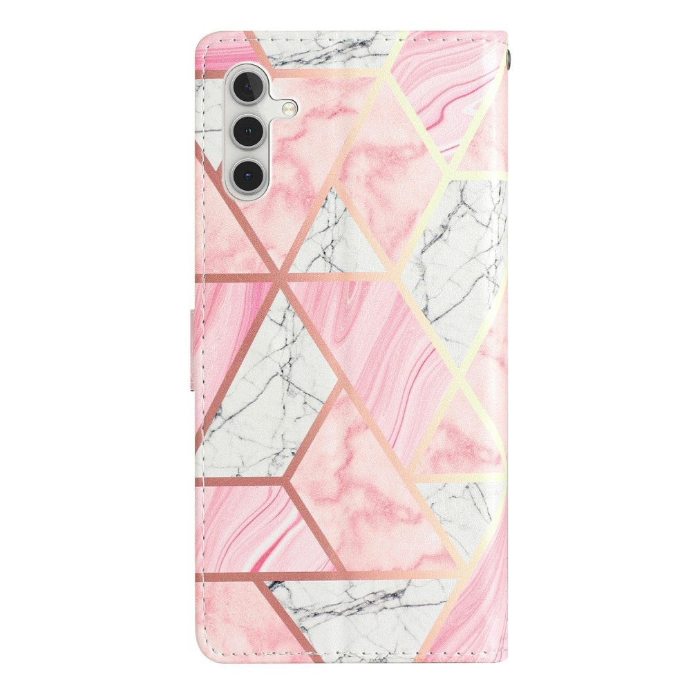 EIDERWOOD Samsung Galaxy S25+ (Plus) Fodral med Korthållare & Rem - Rosa Marmor