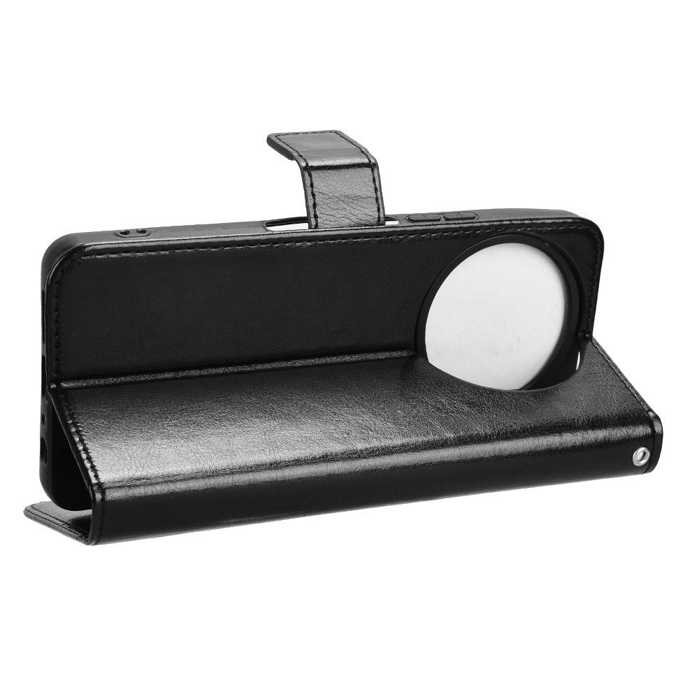 EIDERWOOD TCL 50 Pro Nxtpaper (5G) Läder Plånbokfodral med Stativ - Svart