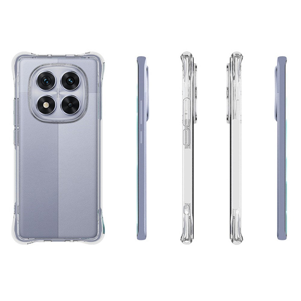 EIDERWOOD Xiaomi Redmi Note 14 Pro (5G) / Poco X7 Halkfritt Skal med Förstärkta Hörn - Genomskinlig