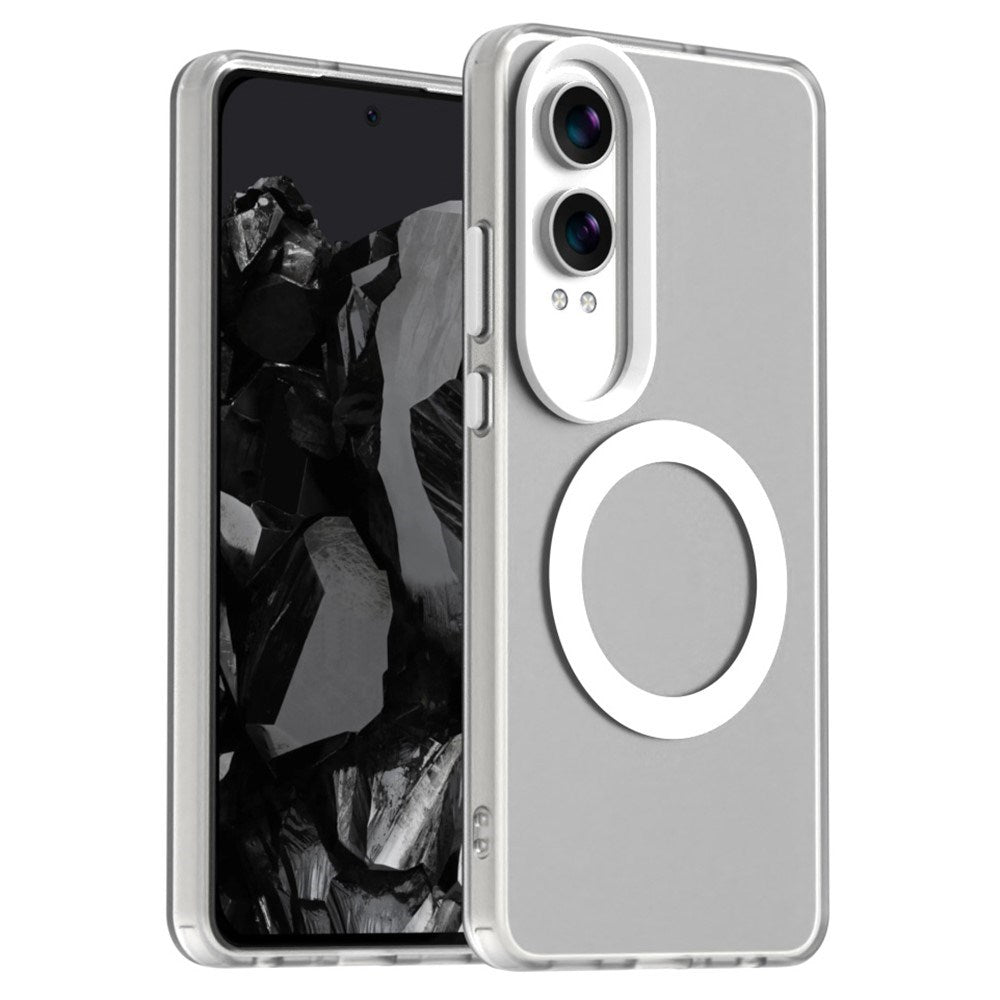 EIDERWOOD OnePlus Nord CE4 Lite (5G) Hybrid Plast Skal - MagSafe Kompatibel - Genomskinlig / Vit