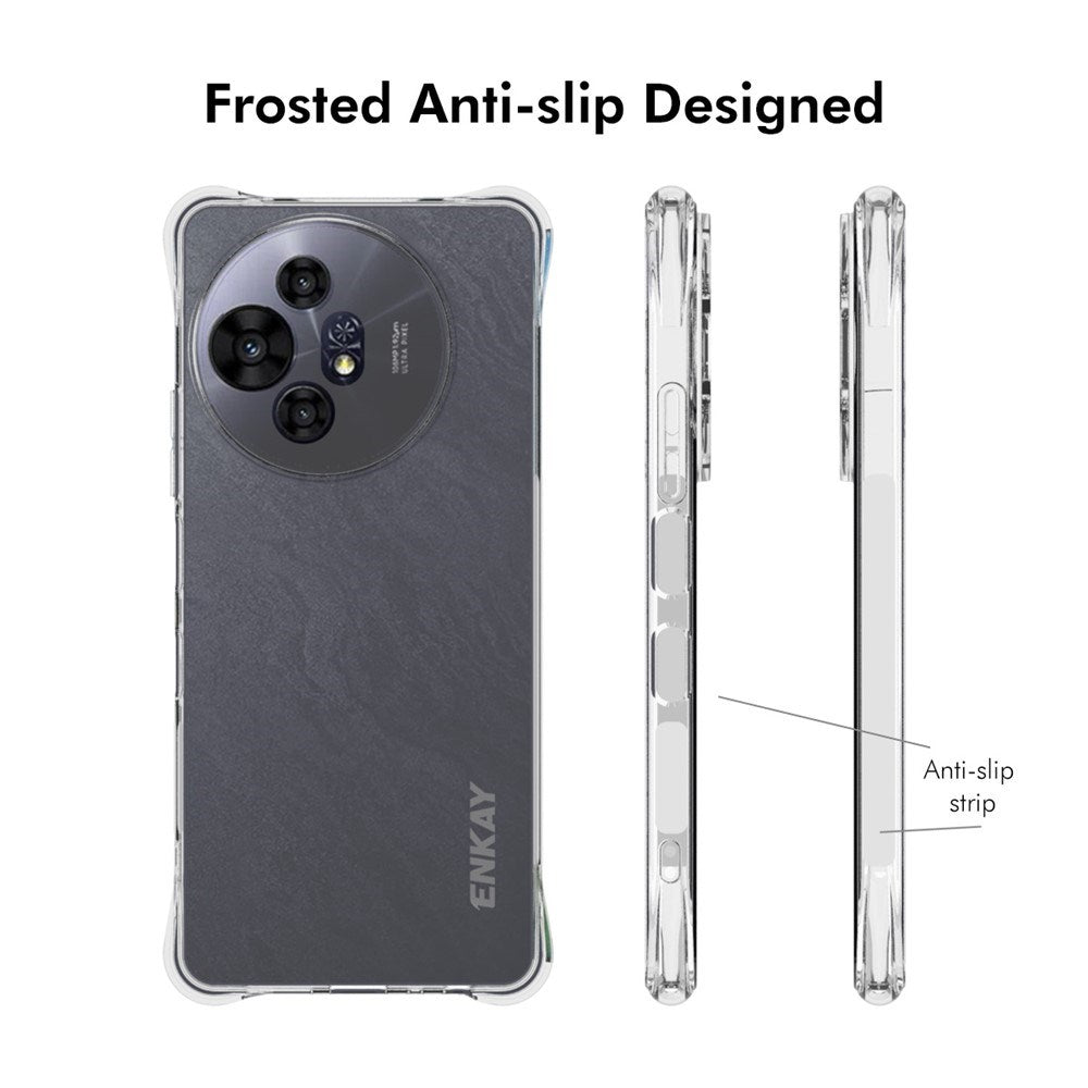 TCL 50 Pro Nxtpaper (5G) Enkay Anti-Slip Plast Skal - Genomskinlig
