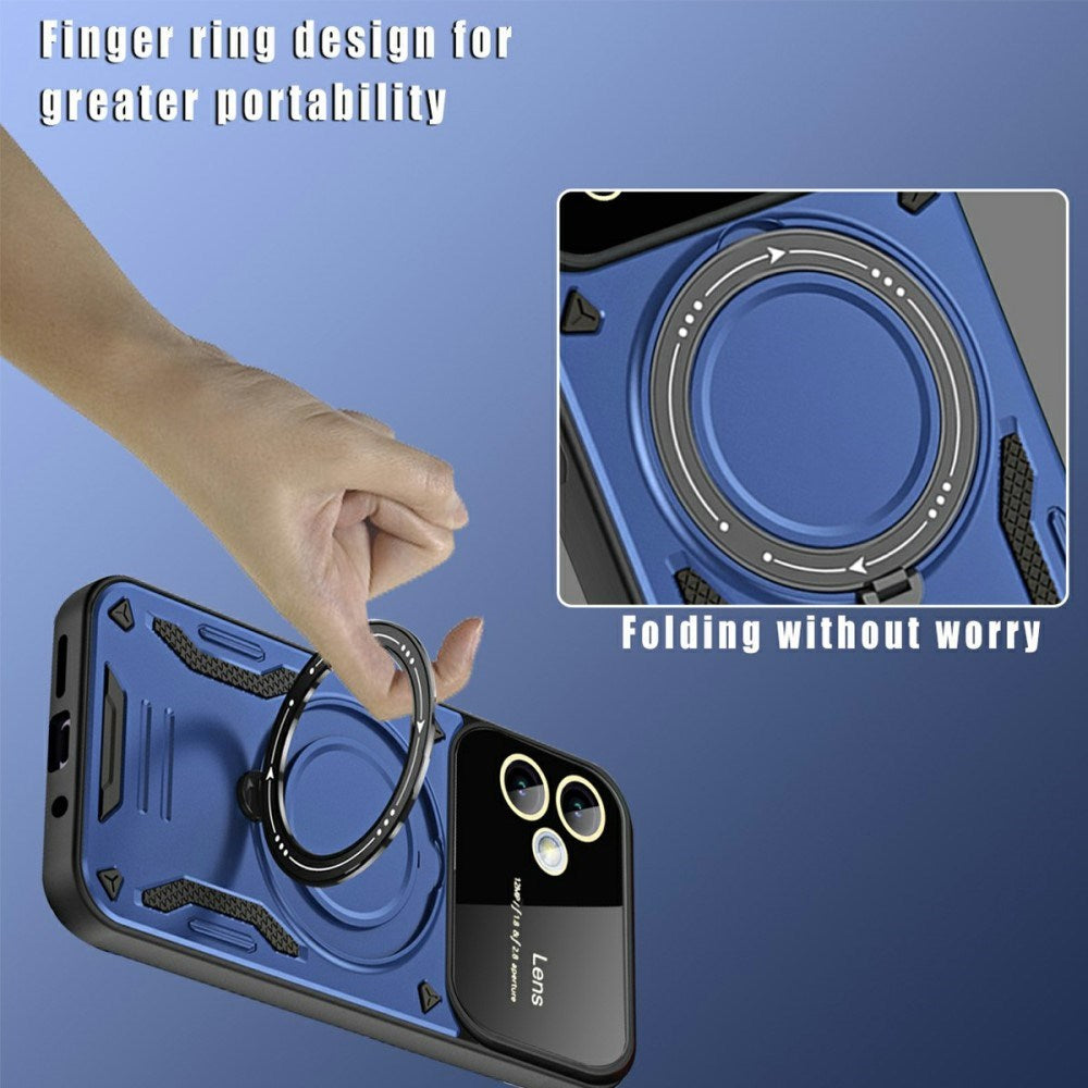 EIDERWOOD Samsung Galaxy A06 Hybrid Hantverkar Skal m. Roterande Kickstand - MagSafe Kompatibel - Svart