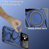 EIDERWOOD Samsung Galaxy A06 Hybrid Hantverkar Skal m. Roterande Kickstand - MagSafe Kompatibel - Röd