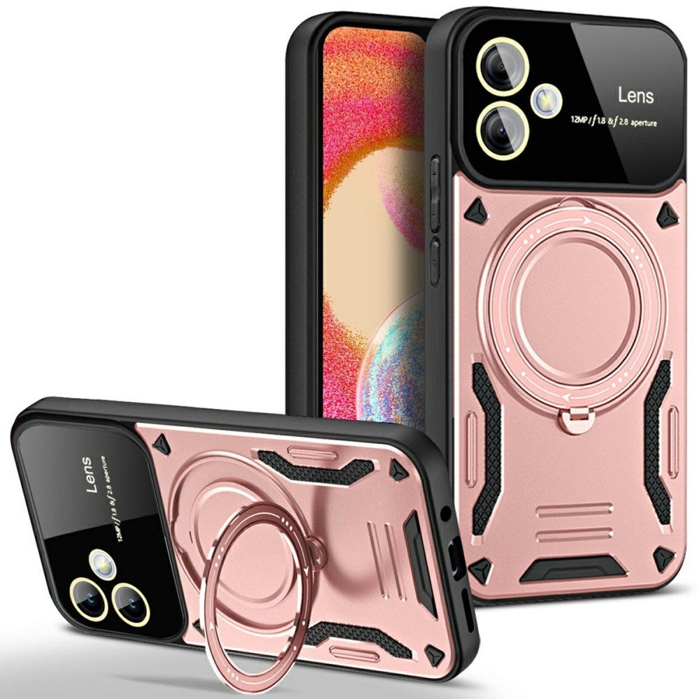 EIDERWOOD Samsung Galaxy A06 Hybrid Hantverkar Skal m. Roterande Kickstand - MagSafe Kompatibel - Rose Gold