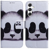 EIDERWOOD Samsung Galaxy S25 Konstläder Flip Fodral med Motiv - Panda