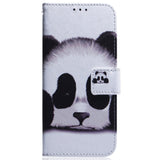 EIDERWOOD Samsung Galaxy S25 Konstläder Flip Fodral med Motiv - Panda