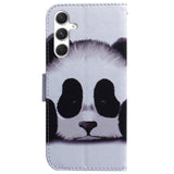 EIDERWOOD Samsung Galaxy S25 Konstläder Flip Fodral med Motiv - Panda