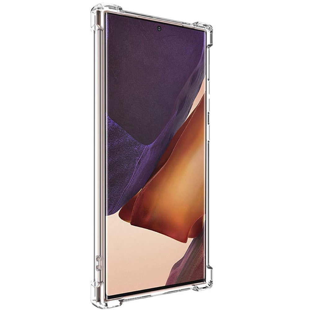 Samsung Galaxy Note 20 Ultra IMAK Flexibel Plast Skal med Förstärkta Hörn - Genomskinlig