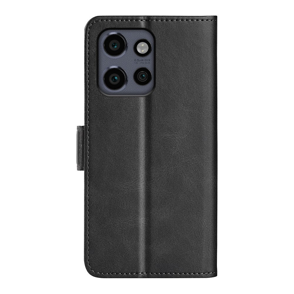 EIDERWOOD Motorola Edge 50 Neo Wallet Flip Skal i läder med Plånbok - Svart