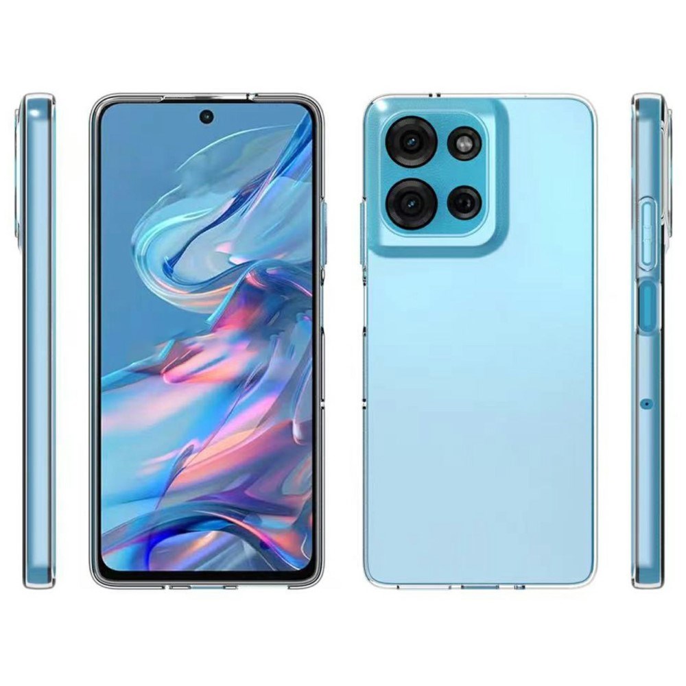 EIDERWOOD Motorola Moto G75 5G Baksidesskydd i Flexibel Plast - Genomskinlig