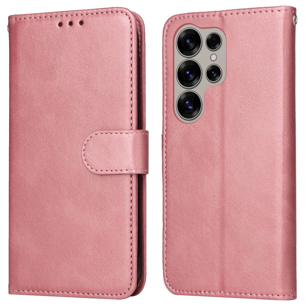 EIDERWOOD Konstläder Flip Fodral Samsung Galaxy S25 Ultra - Rosa