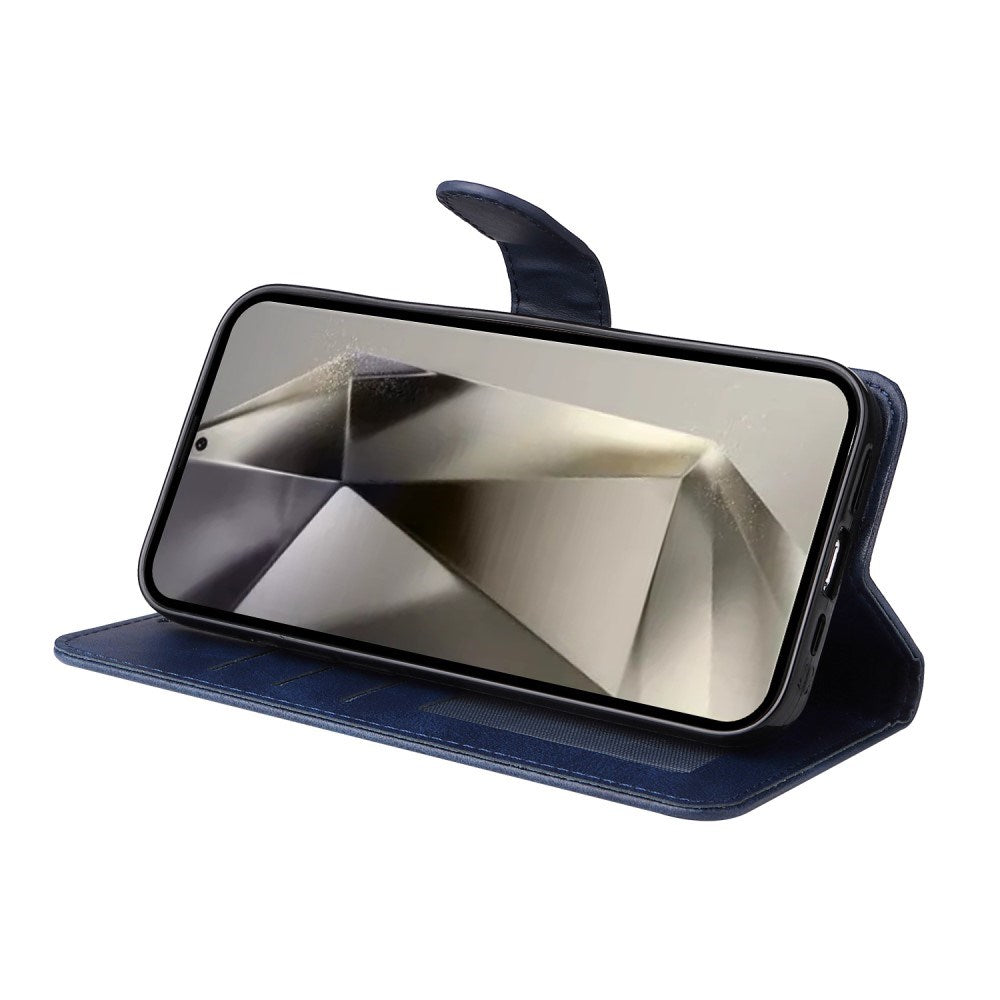 EIDERWOOD Konstläder Flip Fodral Samsung Galaxy S25 Ultra - Blå