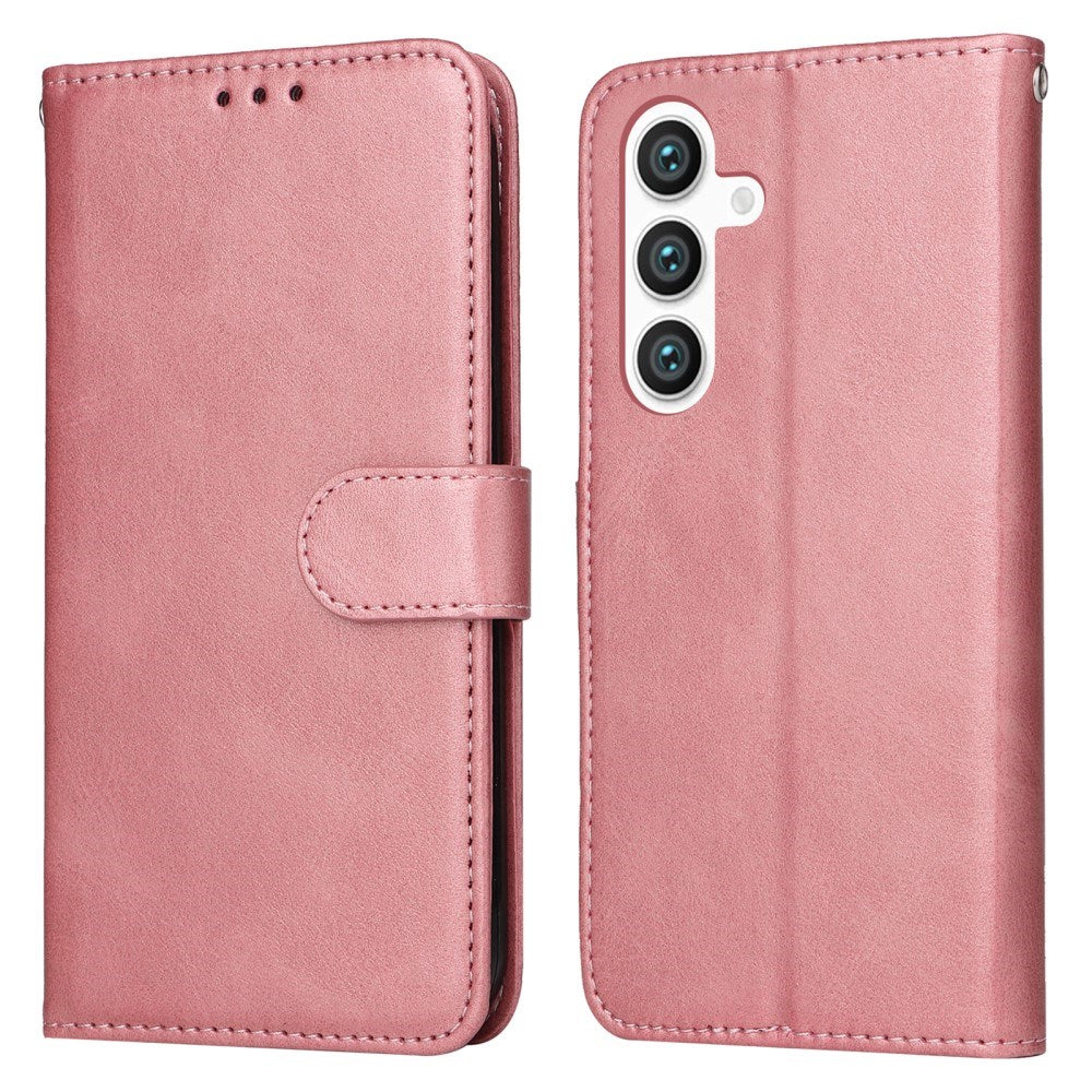 EIDERWOOD Konstläder Flip Fodral Samsung Galaxy S25 - Rosa