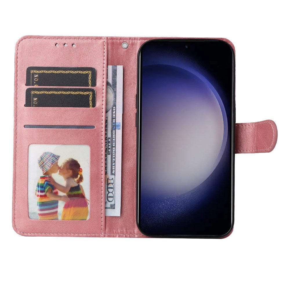 EIDERWOOD Konstläder Flip Fodral Samsung Galaxy S25 - Rosa