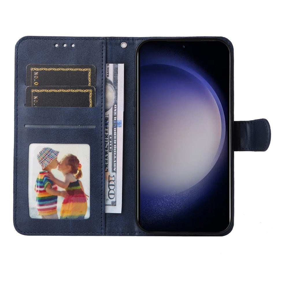 EIDERWOOD Konstläder Flip Fodral Samsung Galaxy S25 - Blå