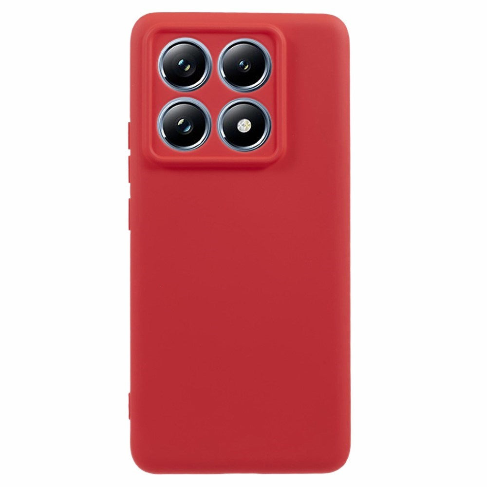 EIDERWOOD Xiaomi 14T Pro Fodrat Flexibelt Plast Skal - Röd