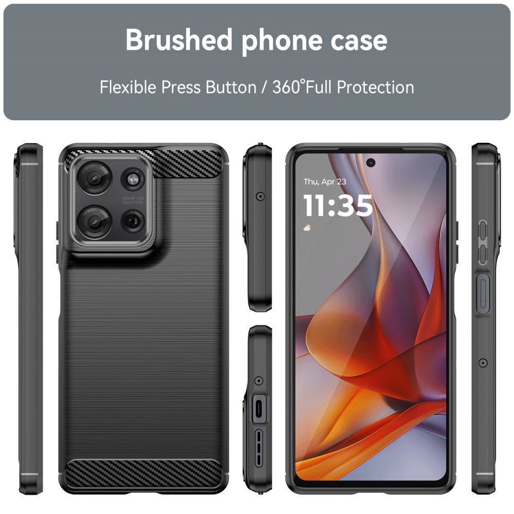 EIDERWOOD Motorola Moto G75 (5G) Brushed Carbon Skal - Svart