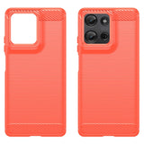 EIDERWOOD Motorola Moto G75 (5G) Brushed Carbon Skal - Röd