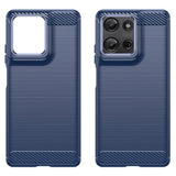 EIDERWOOD Motorola Moto G75 (5G) Brushed Carbon Skal - Blå