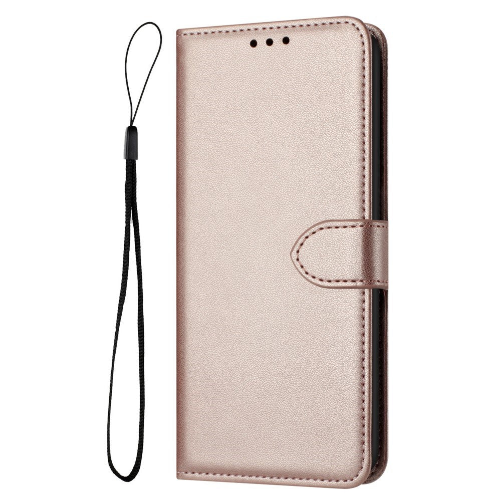 EIDERWOOD Samsung Galaxy S25 Ultra Konstläder Fodral med Avtagbar Rem - Rose Gold