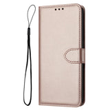 EIDERWOOD Samsung Galaxy S25 Ultra Konstläder Fodral med Avtagbar Rem - Rose Gold