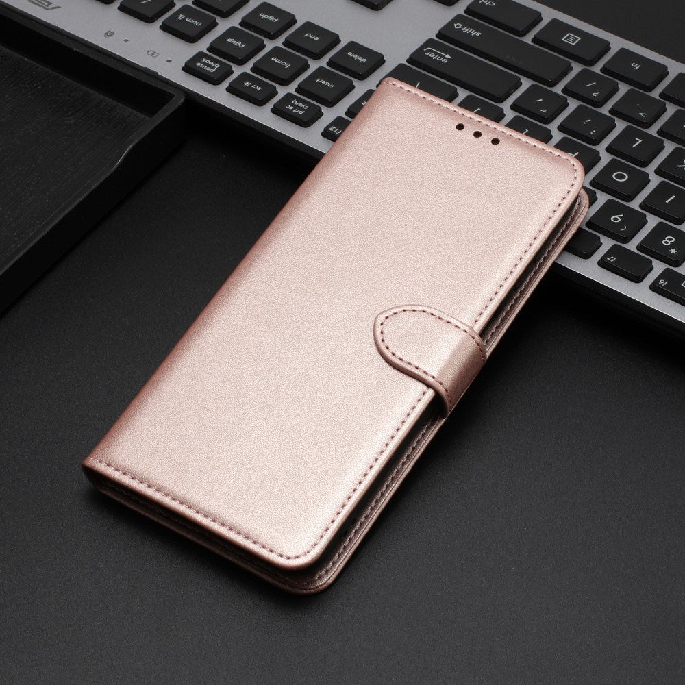 EIDERWOOD Samsung Galaxy S25 Ultra Konstläder Fodral med Avtagbar Rem - Rose Gold