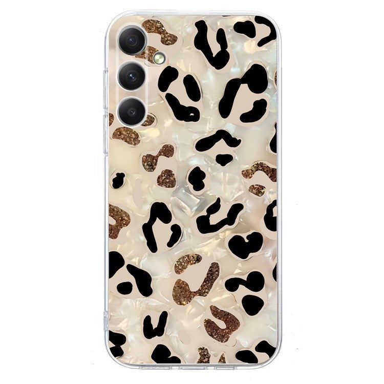 EIDERWOOD Samsung Galaxy S25 FE Flexibel Plast Skal med Motiv - Leopard