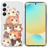 EIDERWOOD Samsung Galaxy S25 FE Flexibel Plast Skal med Motiv - Katter