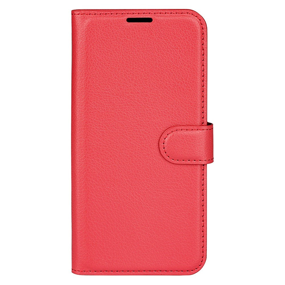 EIDERWOOD Motorola Moto G75 (5G) Konstläder Flip Fodral m. Korthållare & Ställfunktion - Röd
