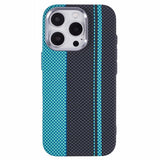 EIDERWOOD Mönstrad Carbon Skal - iPhone 16 Pro - MagSafe Kompatibel - Blue/Black