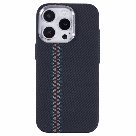 EIDERWOOD Mönstrad Carbon Skal - iPhone 16 Pro - MagSafe Kompatibel - Dark ZigZag Pattern