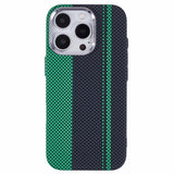 EIDERWOOD Mönstrad Carbon Skal - iPhone 16 Pro - MagSafe Kompatibel - Green/Black