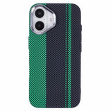 EIDERWOOD Mönstrad Carbon Skal - iPhone 16 - MagSafe Kompatibel - Green/Black