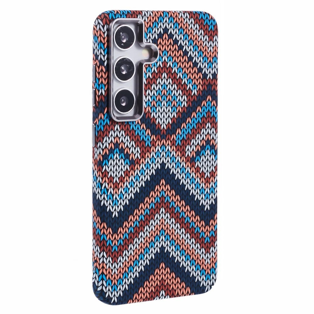 EIDERWOOD Mönstrad Carbon Skal - Samsung Galaxy S24 - MagSafe Kompatibel - Retro Pattern