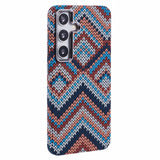 EIDERWOOD Mönstrad Carbon Skal - Samsung Galaxy S24 - MagSafe Kompatibel - Retro Pattern