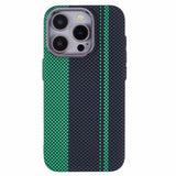 EIDERWOOD Mönstrad Carbon Skal - iPhone 15 Pro - MagSafe Kompatibel - Green/Black