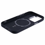 EIDERWOOD Mönstrad Carbon Skal - iPhone 15 Pro - MagSafe Kompatibel - Dark ZigZag Pattern