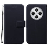 EIDERWOOD Xiaomi Redmi 14C / Poco C75 Konstläder Flip Fodral m. Rem - Svart