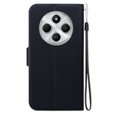 EIDERWOOD Xiaomi Redmi 14C / Poco C75 Konstläder Flip Fodral m. Rem - Svart