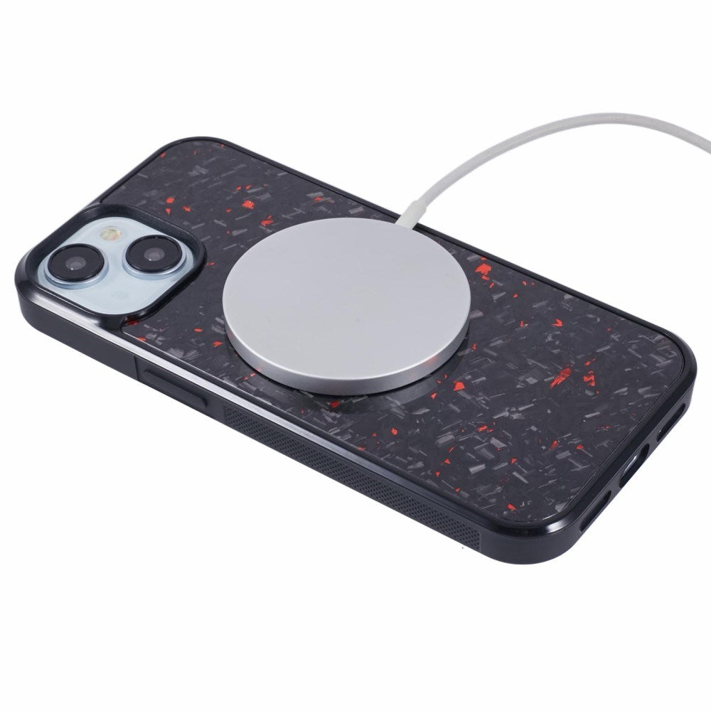 EIDERWOOD iPhone 13 Halkskydd Aramid Fibrer Skal - MagSafe Kompatibelt - Röd