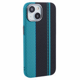 EIDERWOOD Mönstrad Carbon Skal - iPhone 14 - MagSafe Kompatibel - Blue/Black