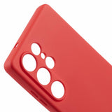 EIDERWOOD Samsung Galaxy S25 Ultra Fodrat Flexibelt Plast Skal - Röd