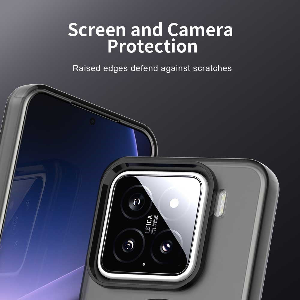 EIDERWOOD Xiaomi 15 Hybrid Plast Skal - MagSafe Kompatibel - Genomskinlig / Svart