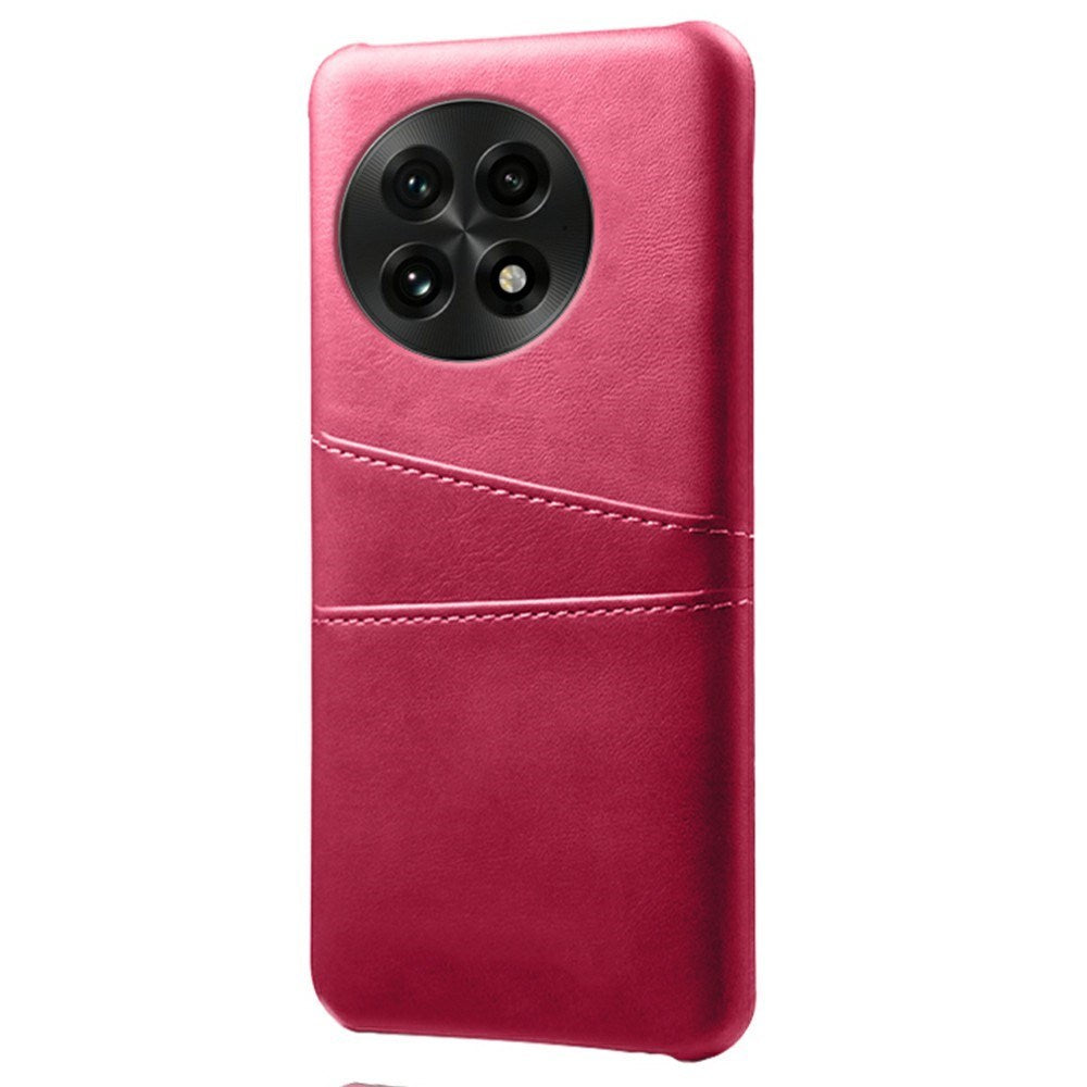 EIDERWOOD Konstläder Skal m. Inbyggd Korthållare - OnePlus 13 - Pink