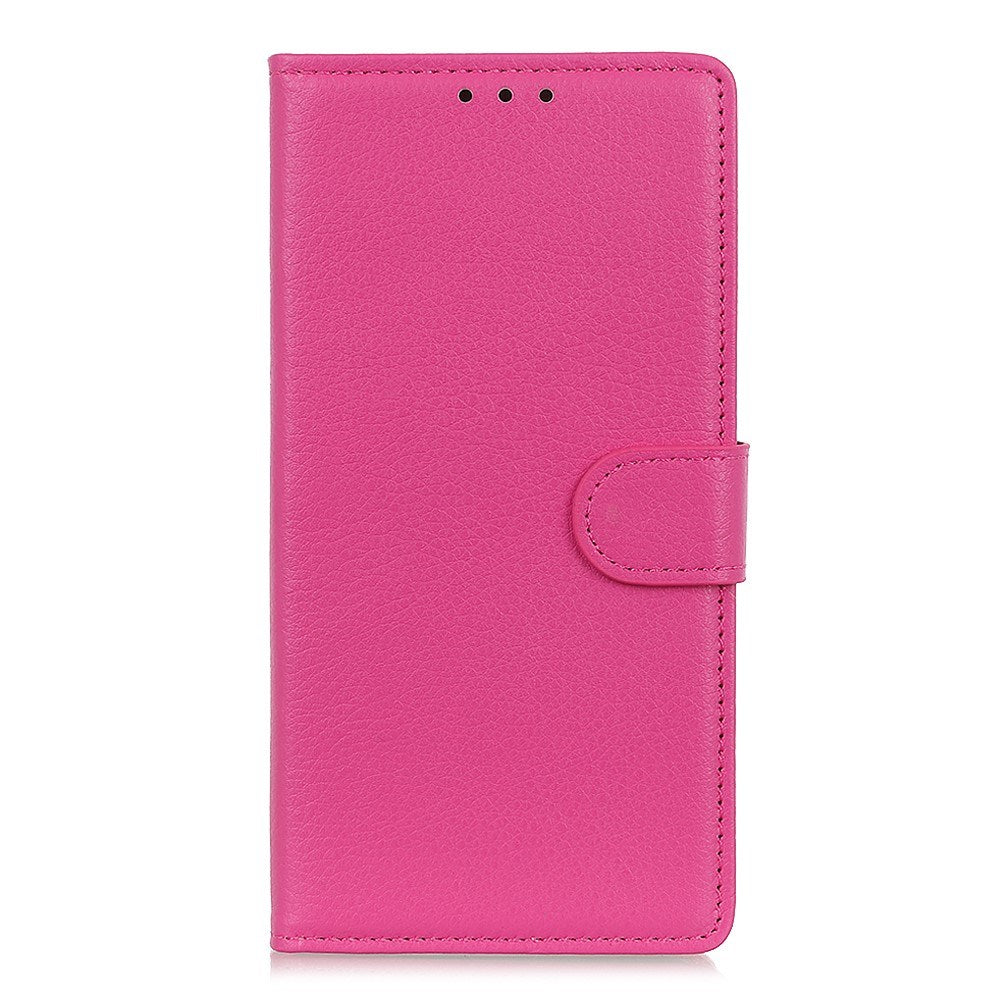 EIDERWOOD Xiaomi Redmi Note 14 (4G) Konstläder Flip Fodral m. Korthållare & Ställfunktion - Pink