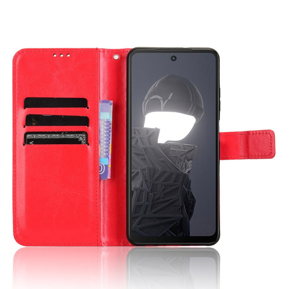 EIDERWOOD HMD Fusion / Fusion X1 Konstläder Flip Fodral m. Rem - Röd