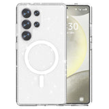 EIDERWOOD Samsung Galaxy S25 Ultra Glitter Hybrid Skal - MagSafe Kompatibel - Transparent